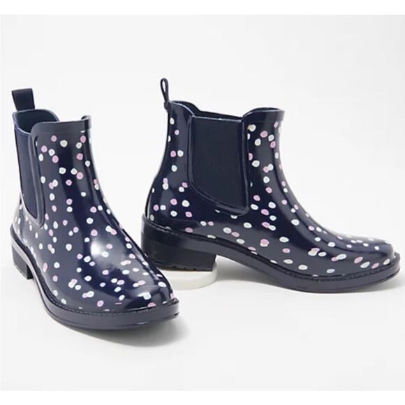 Polka Dot Rain Boots - Picture 1 of 5